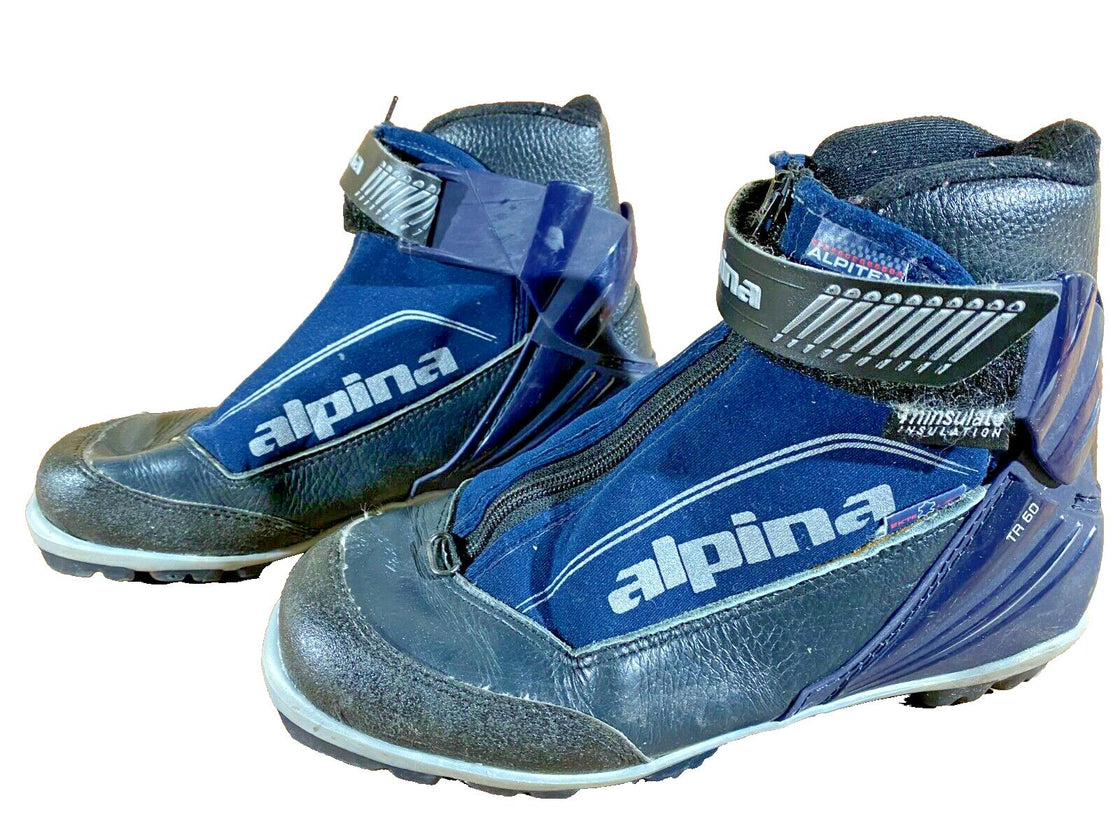 Alpina TR60 Plus Nordic Cross Country Ski Boots Size EU39 US7 for NNN 2909