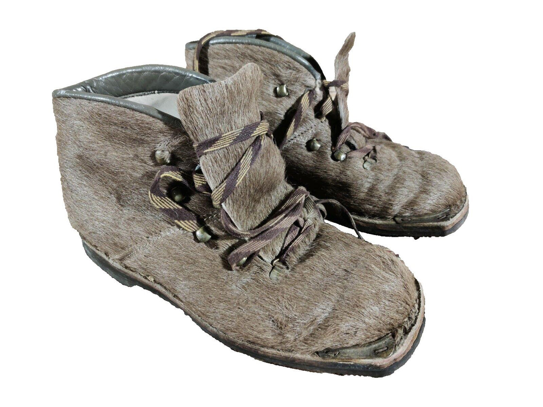 NORRONA Vintage Cross Country Ski Boots Kandahar Old Cable Binding EU40 US6 KL38