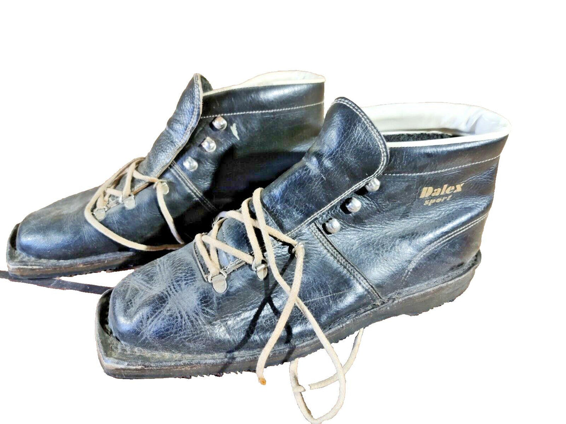 DALEX Vintage Cross Country Ski Boots Kandahar Old Cable Binding EU43 US9 KL172