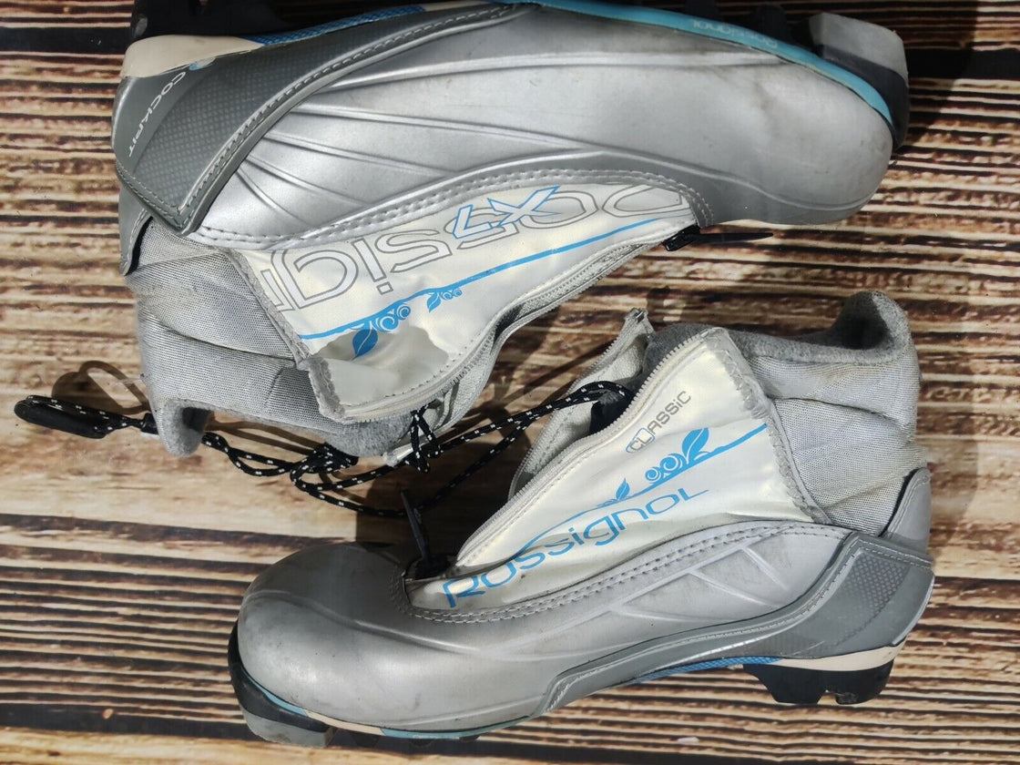 Rossignol X7 Classic Nordic Cross Country Ski Boots Size EU38 US6 NNN 2794