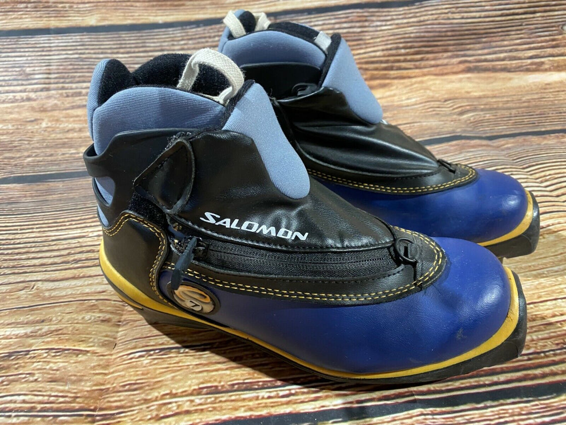 SALOMON E7 Nordic Cross Country Ski Boots Size EU37 US5 SNS Profil 2357