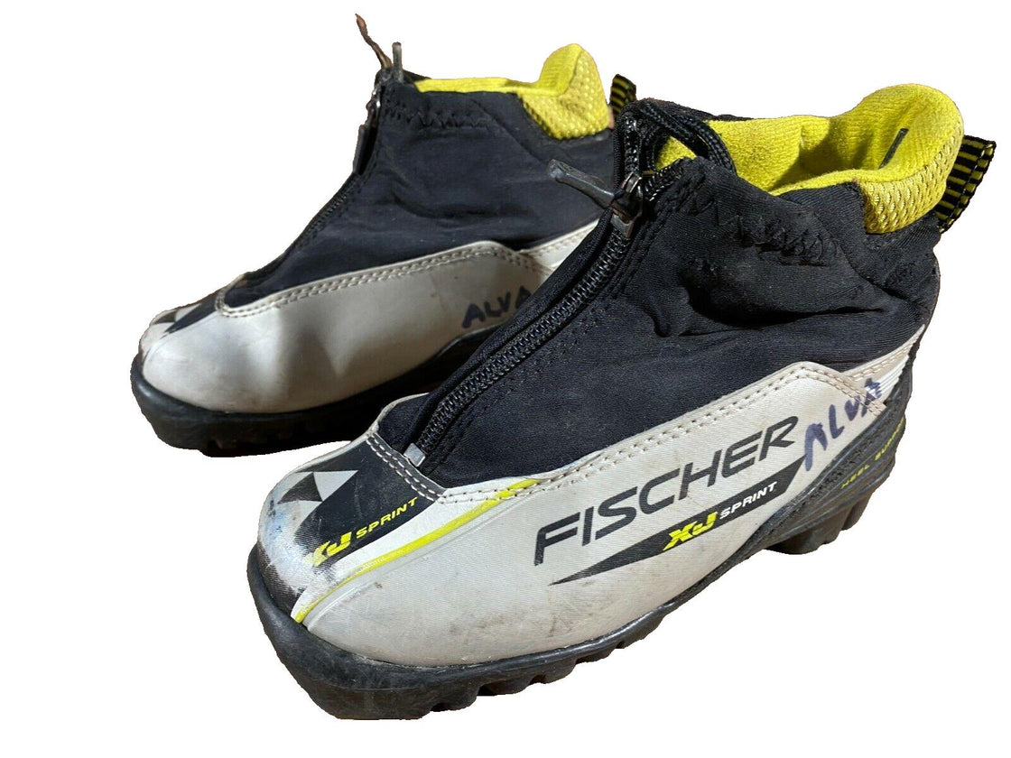 Fischer XJ Sprint Kids Nordic Cross Country Ski Boots Size EU29 US11 NNN F-281