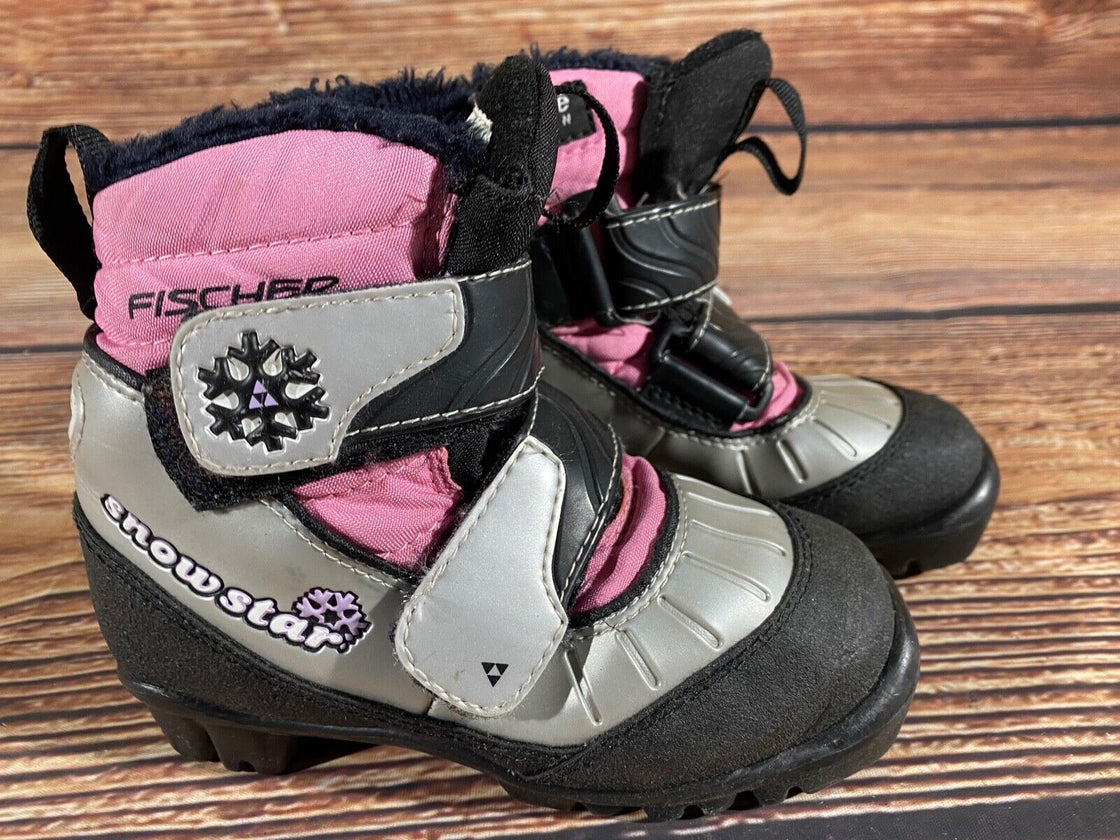 Fischer Snowstar Kids Cross Country Ski Boots Size EU27 US9.5 NNN F-549