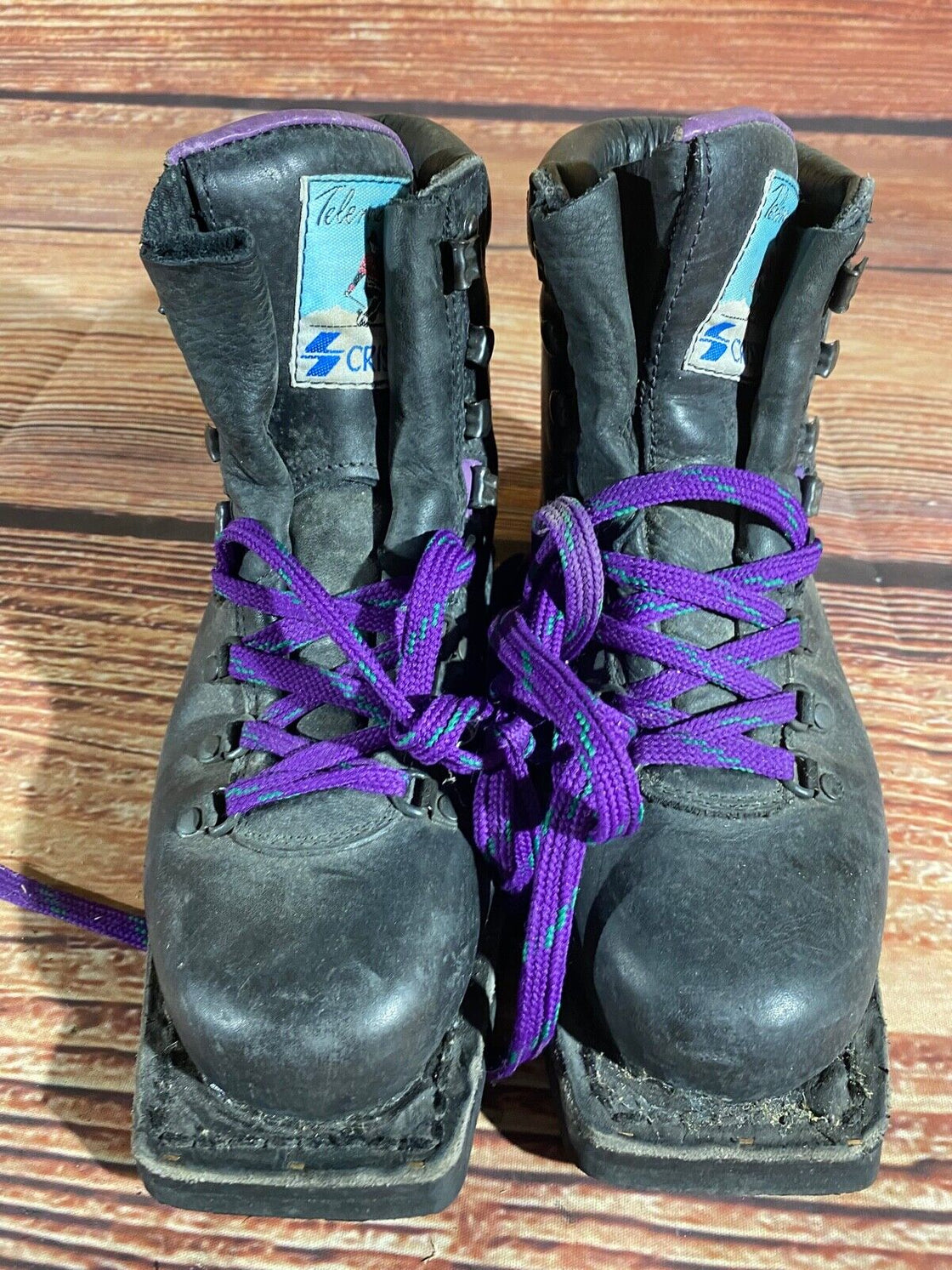 CRISPI Telemark Nordic Norm Cross Ski Boots Size EU39 US7 NN 75mm 1748