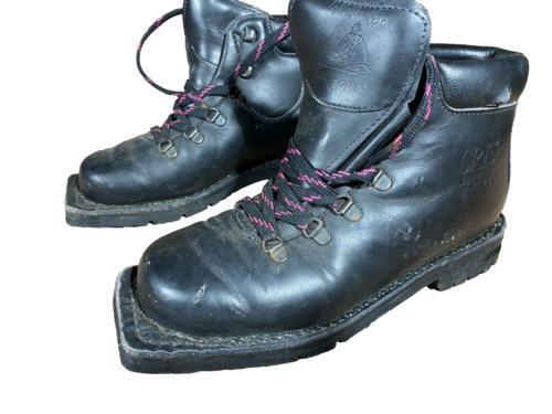 CRISPI Mountain Telemark Backcountry Ski Boots Nordic Norm NN 75mm EU38 US6 1645