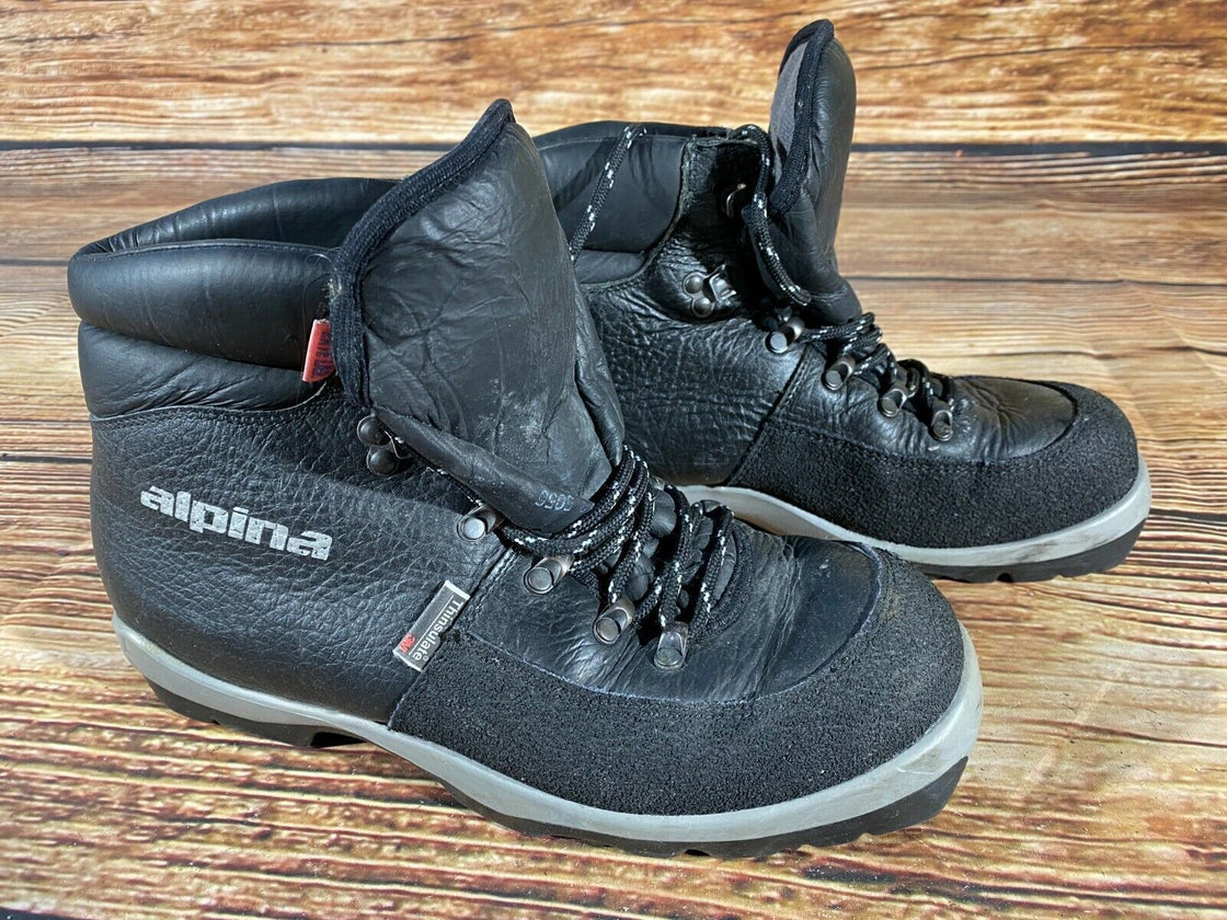 Alpina Back Country Nordic Ski Boots Size EU42 US9 NNN-BC bindings 1837
