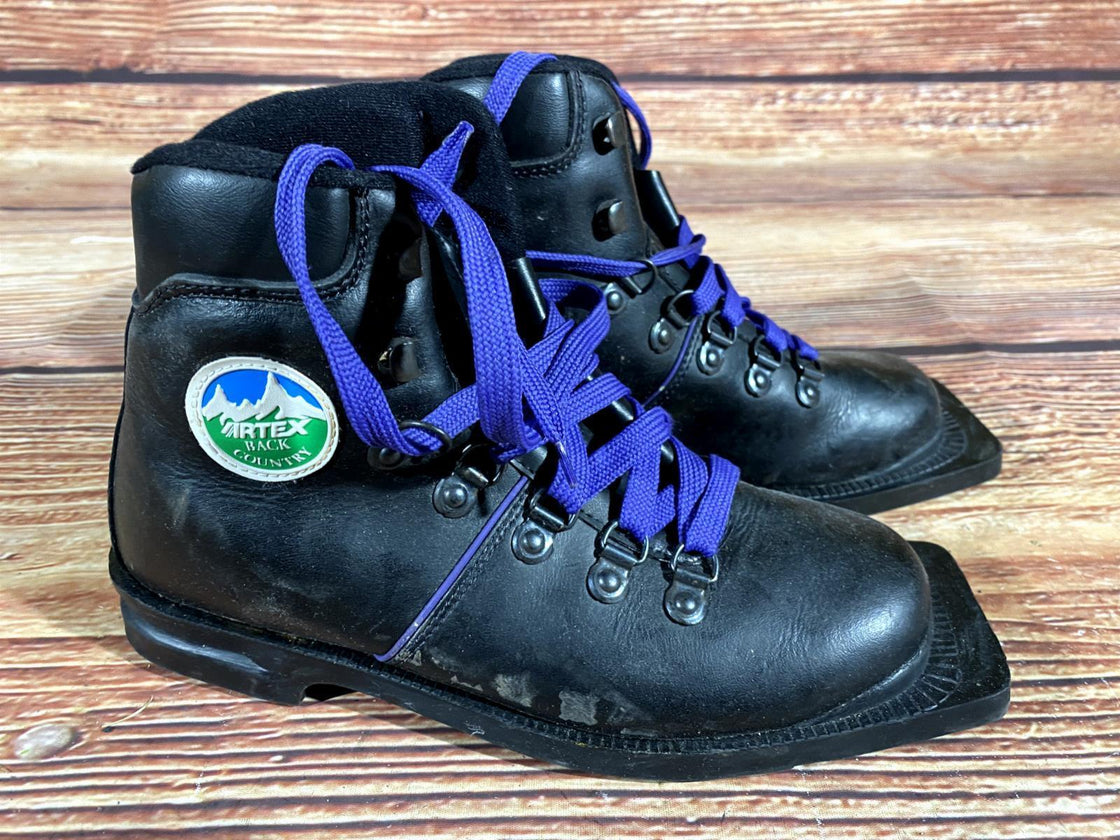 Artex Telemark Nordic Norm Cross Ski Boots Size EU39 US7 NN 75mm 1629
