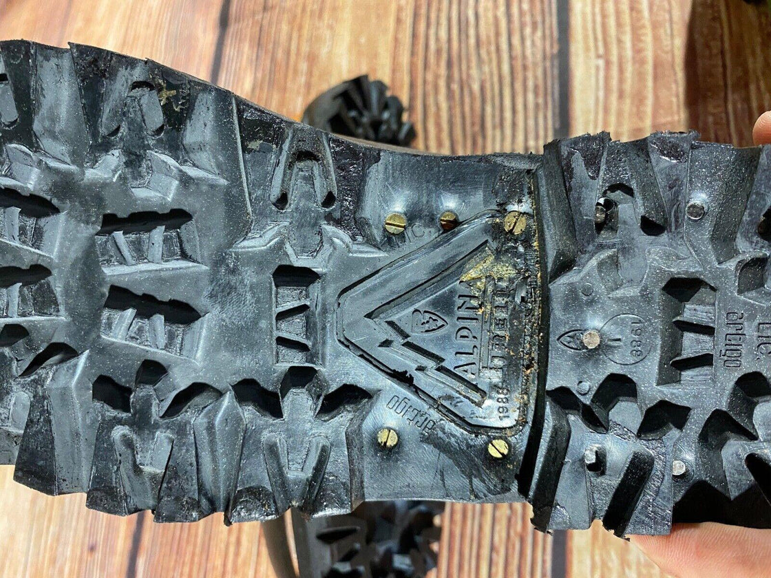 Alpina Vintage Cross Country Ski Boot Kandahar Old Cable Binding EU41 US8 KL57
