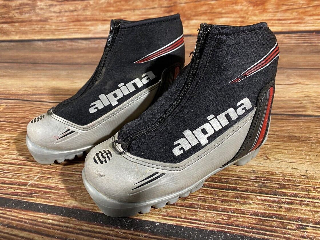 Alpina ST10jr Nordic Cross Country Ski Boots Kids Size EU30 US11.5 for NNN A-583