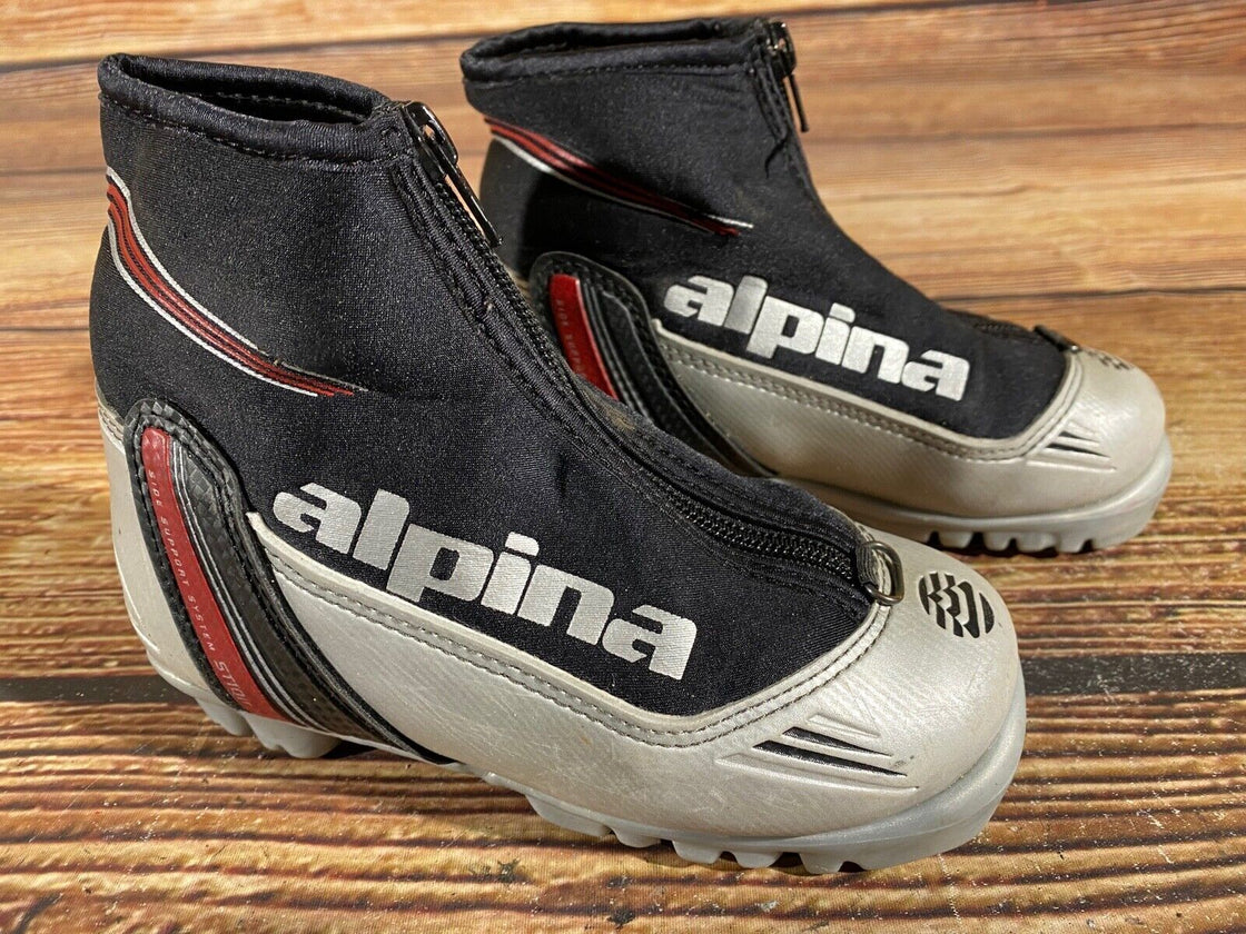 Alpina ST10jr Nordic Cross Country Ski Boots Kids Size EU30 US11.5 for NNN A-583