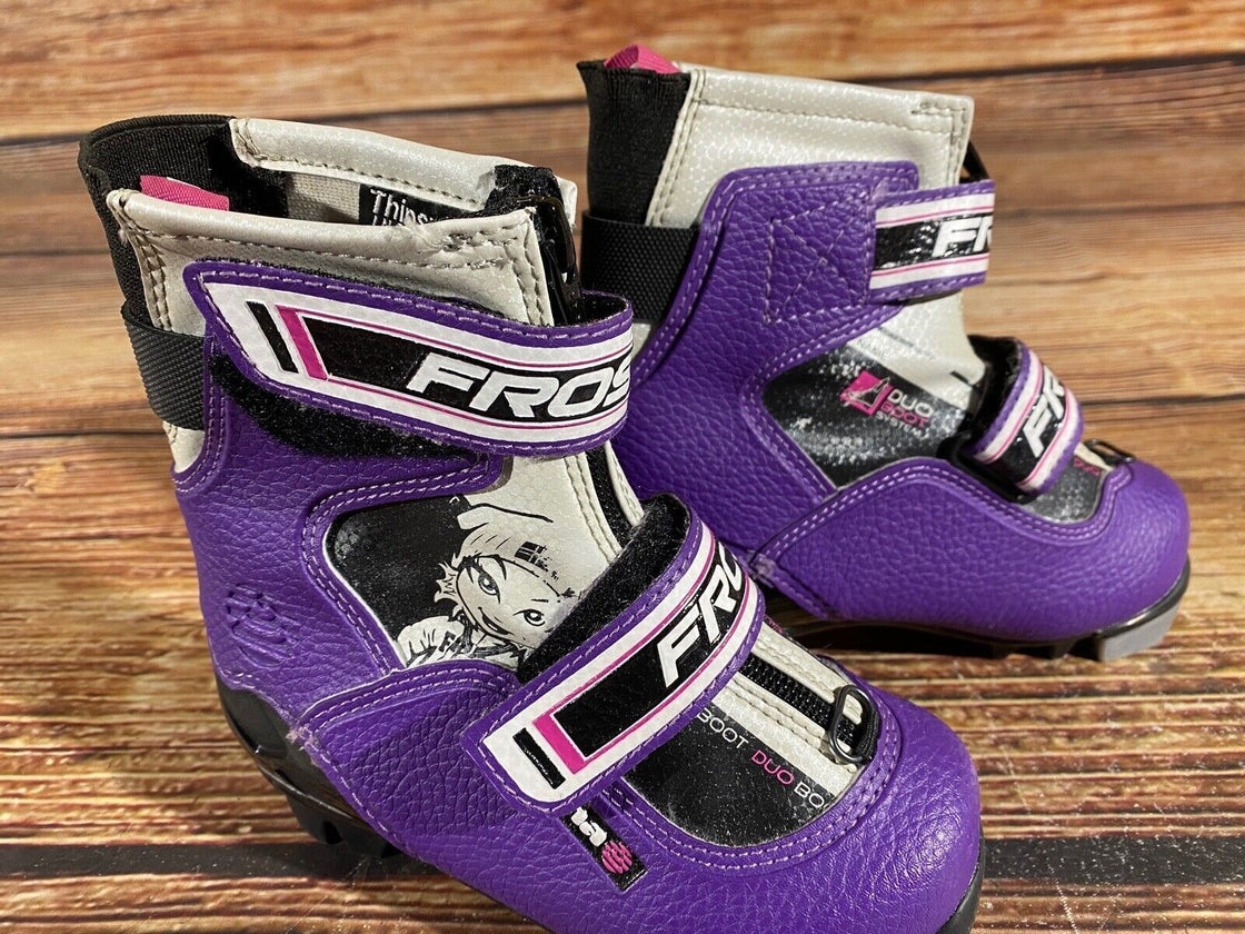 Alpina Frost Kids Nordic Cross Country Ski Boots Size EU26 US8.5 for NNN A-550
