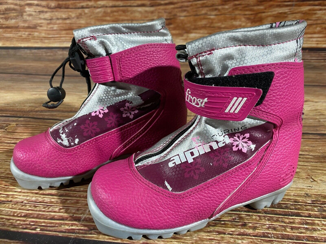 Alpina Frost Kids Nordic Cross Country Ski Boots Size EU30 US11.5 NNN A-531