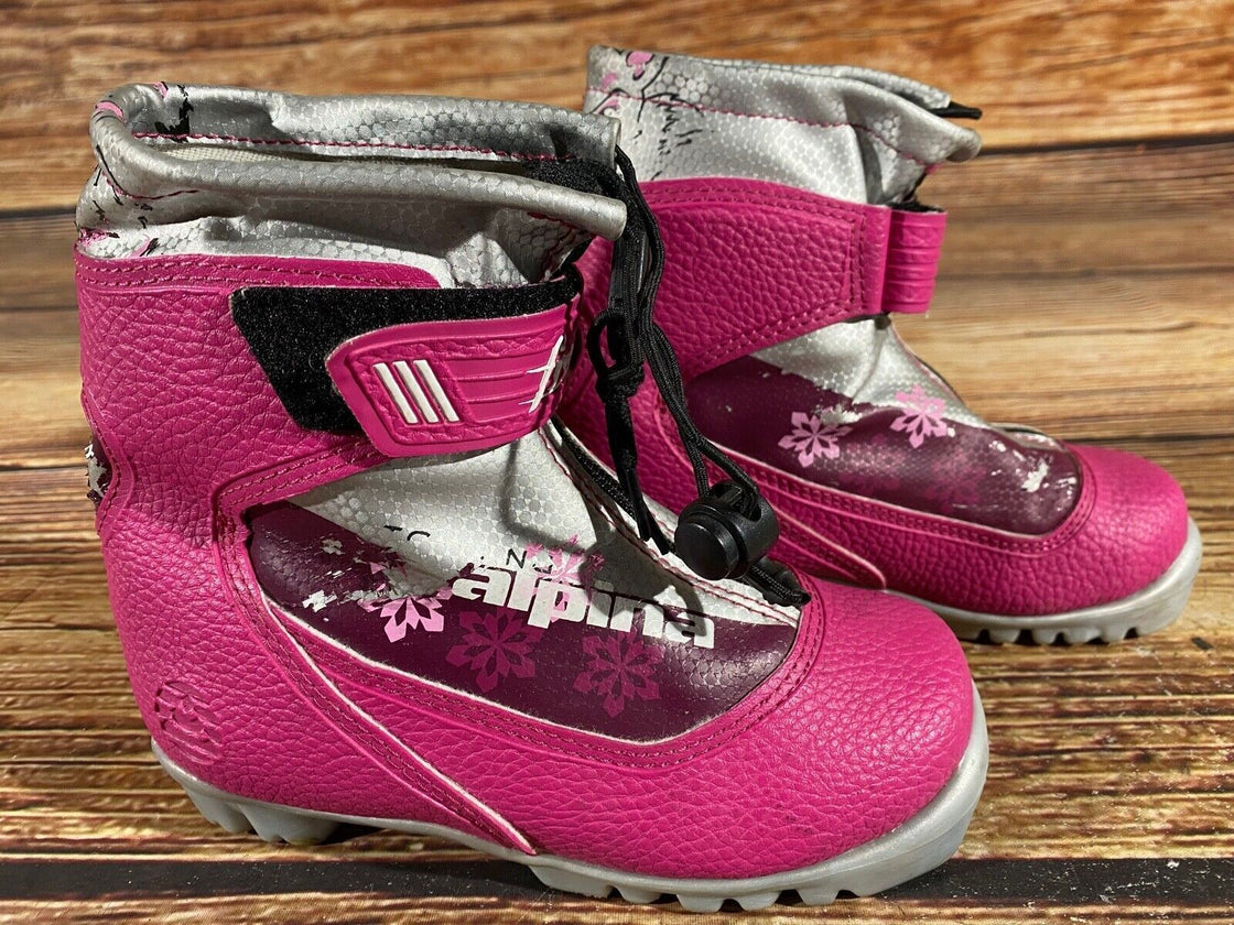 Alpina Frost Kids Nordic Cross Country Ski Boots Size EU30 US11.5 NNN A-531