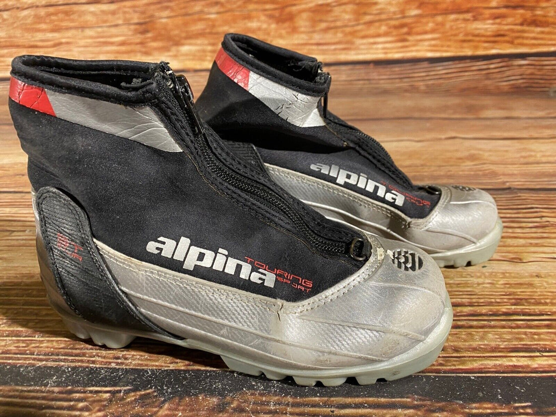 Alpina ST10jr Kids Nordic Cross Country Ski Boots Size EU33 US2 NNN A-877
