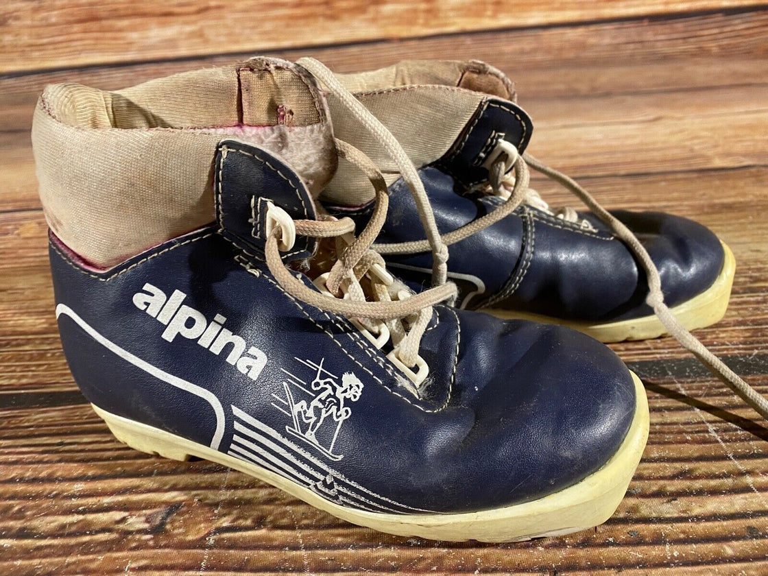 Alpina Kids Nordic Cross Country Ski Boots Size EU30 US12 NNN A-884