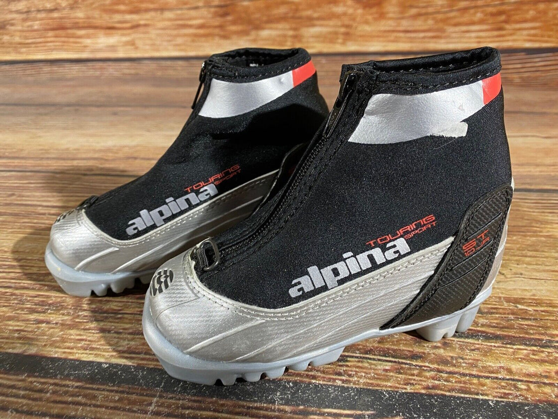 Alpina ST10jr Kids Nordic Cross Country Ski Boots Size EU26 US9 NNN A-1000