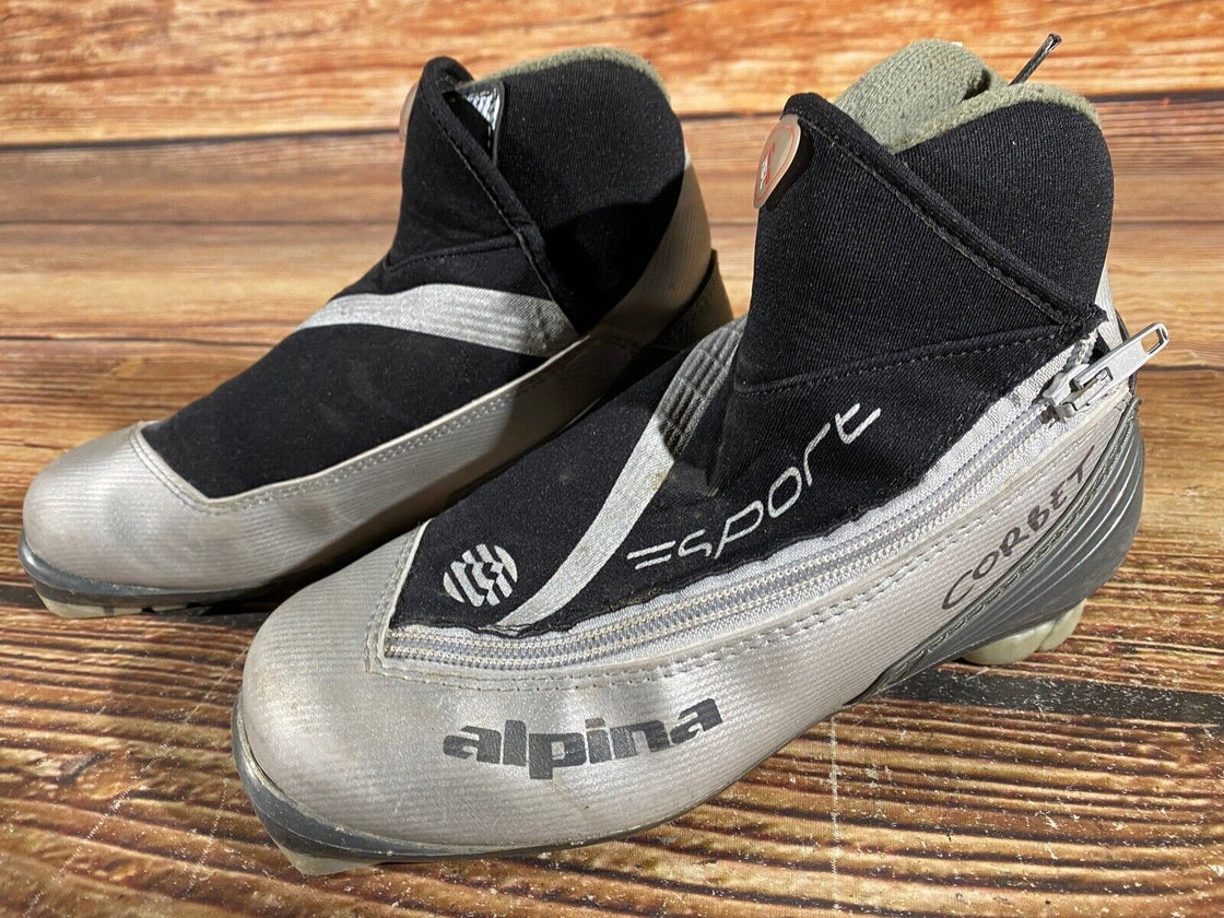 Alpina SP15 Kids Nordic Cross Country Ski Boots Size EU35 US3.5 for NNN A-908