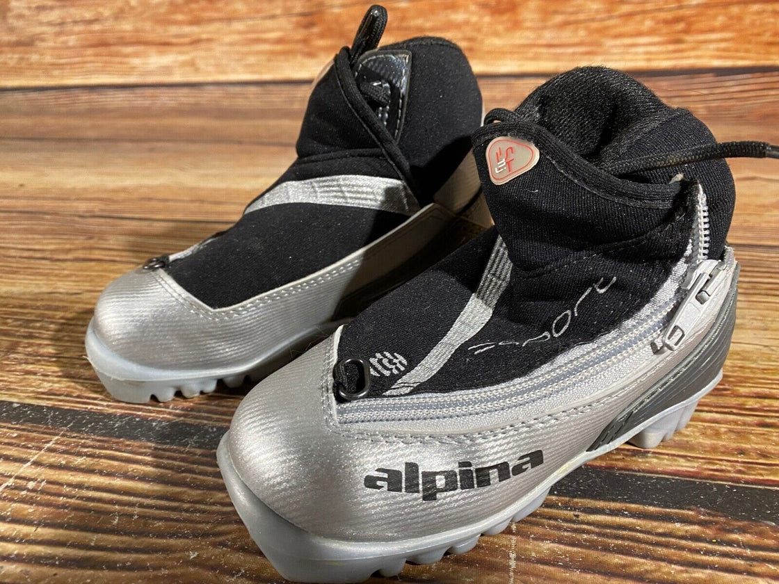 Alpina ST11jr Kids Nordic Cross Country Ski Boots Size EU27 US9.5 NNN A-882