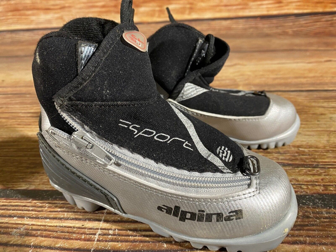 Alpina ST11jr Kids Nordic Cross Country Ski Boots Size EU27 US9.5 NNN A-882