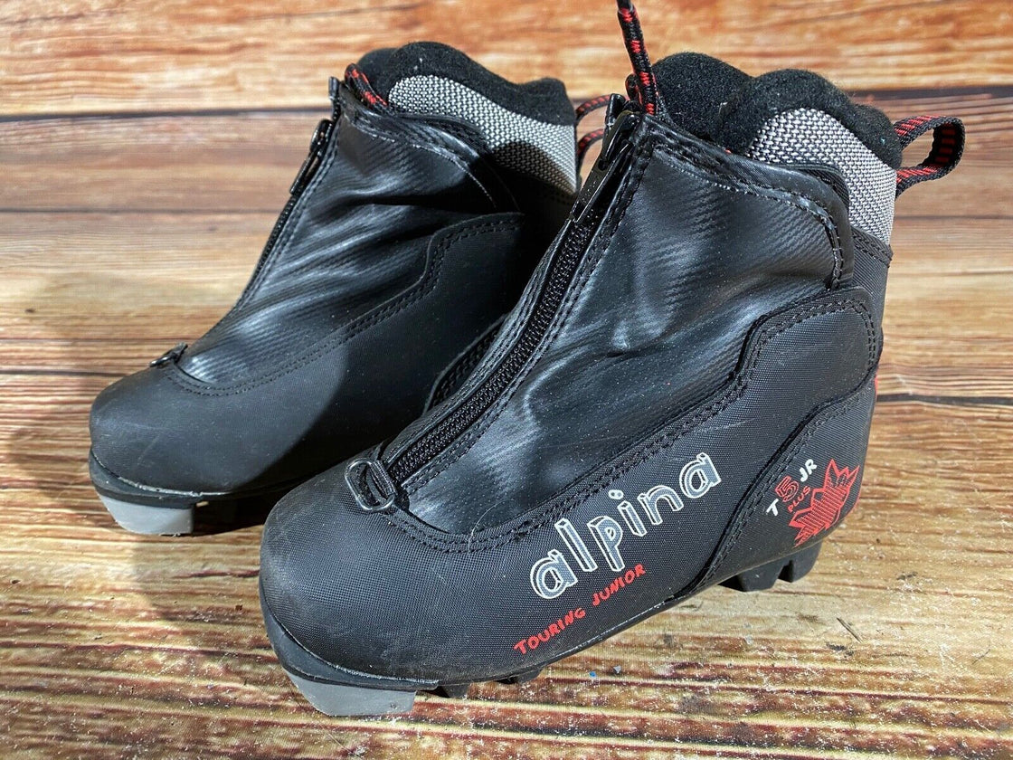 Alpina T5jr Kids Nordic Cross Country Ski Boots Size EU27 US9.5 NNN A-867