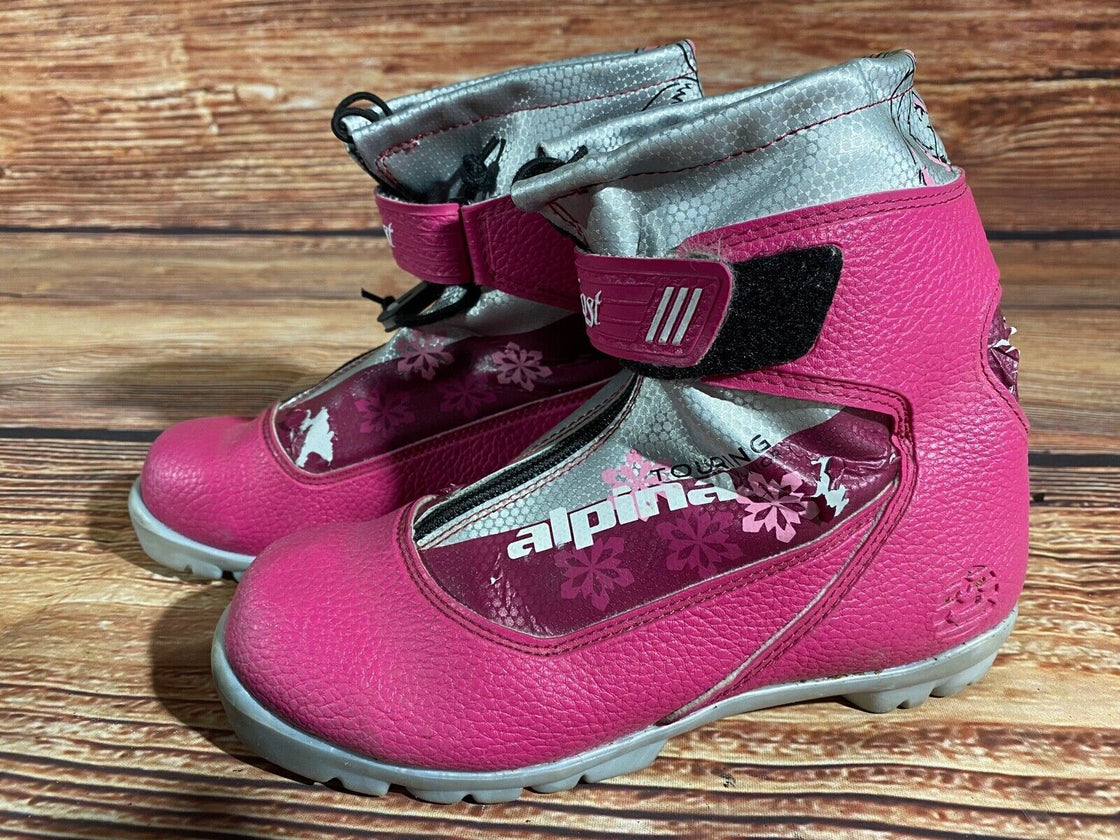 Alpina Frost Kids Nordic Cross Country Ski Boots Size EU36 U4.5 NNN A-1132