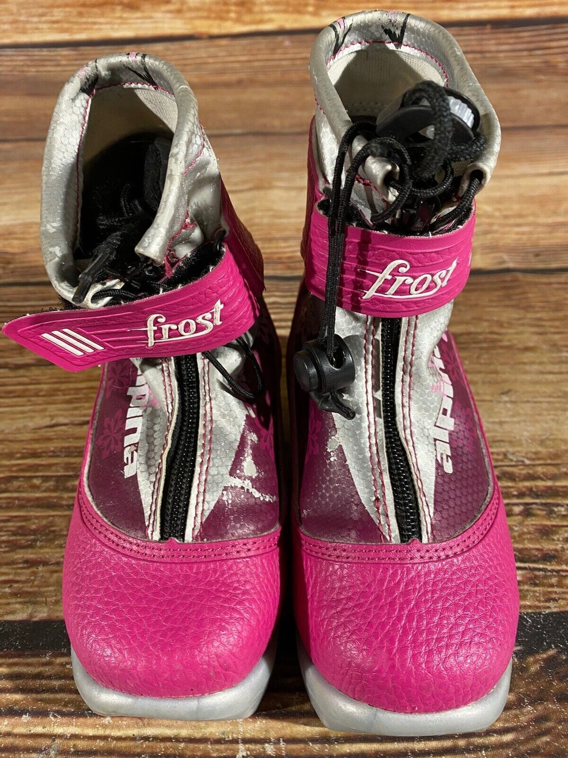 Alpina Frost Kids Nordic Cross Country Ski Boots Size EU28 US10.5 for NNN A-897