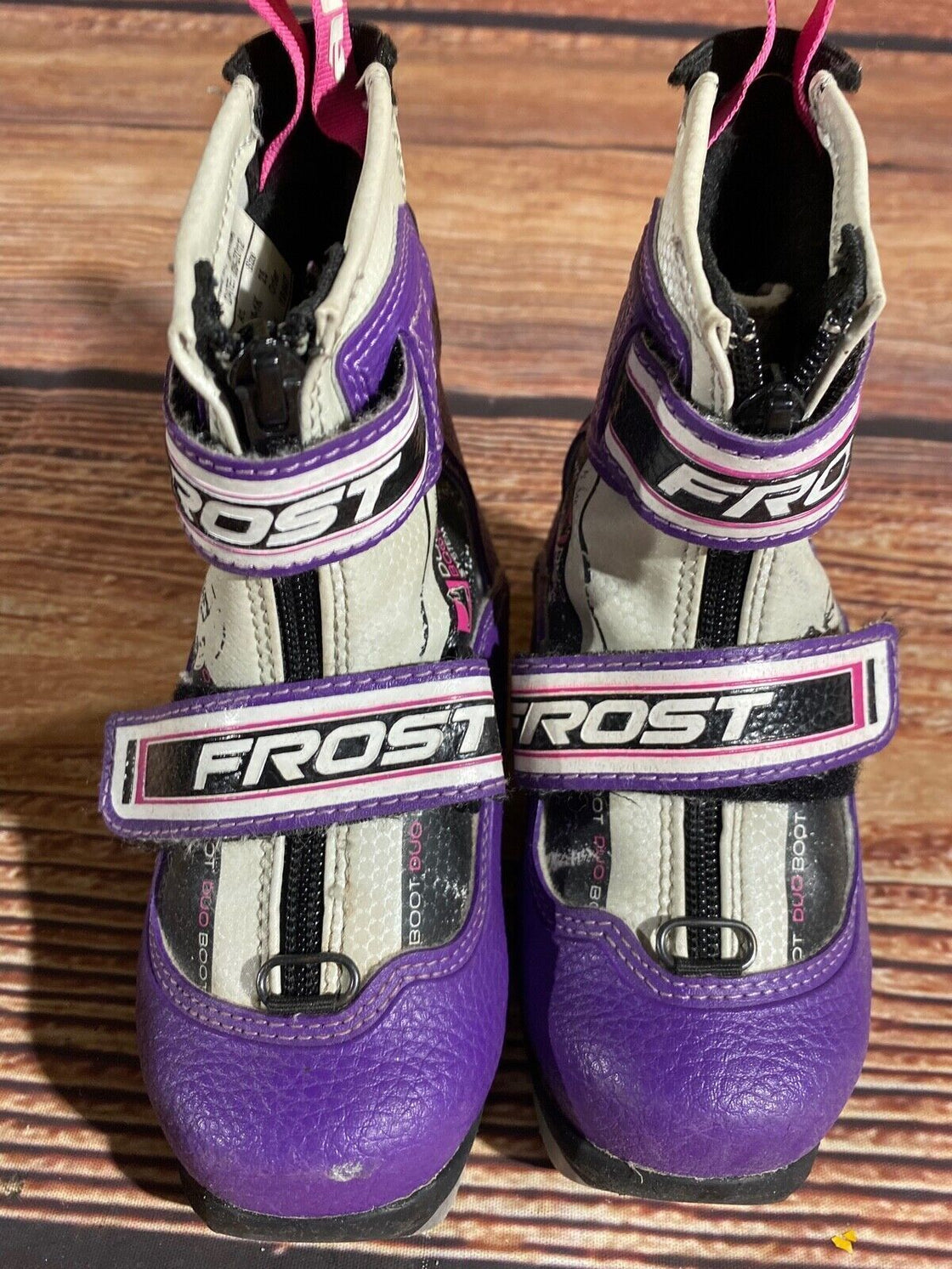 Alpina Frost Kids Nordic Cross Country Ski Boots Size EU25 US8.5 NNN A-1136