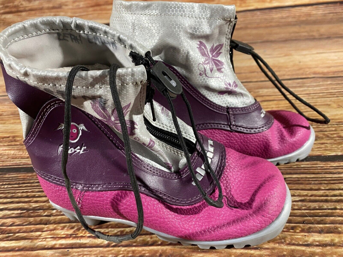 Alpina Frost Jr Nordic Cross Country Ski Boots Kids Size EU31 US12.5 NNN A-634