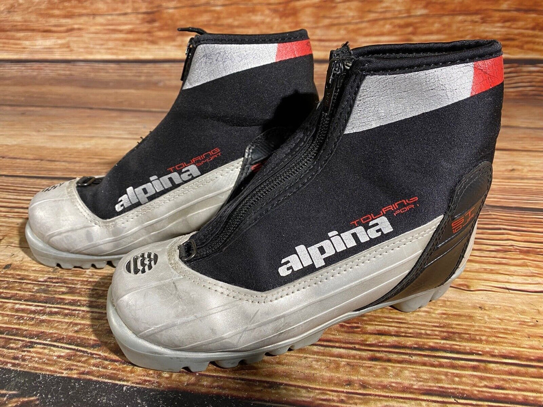 Alpina St10jr Nordic Cross Country Ski Boots Kids Size EU31 US12.5 for NNN A-621