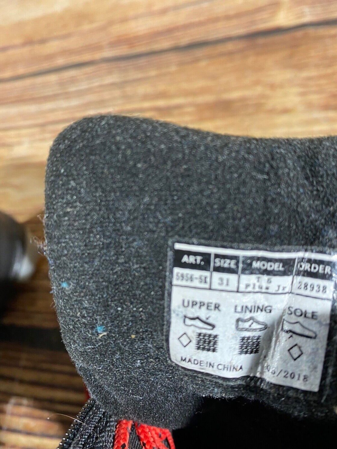 Alpina T5PlusKids Nordic Cross Country Ski Boots Kids Size EU31 US12.5 NNN A-658