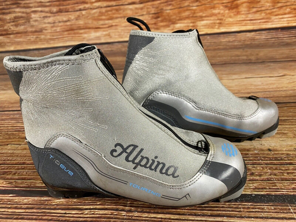 Alpina T10Eve Kids Nordic Cross Country Ski Boots Size EU35 US3.5 NNN A-648