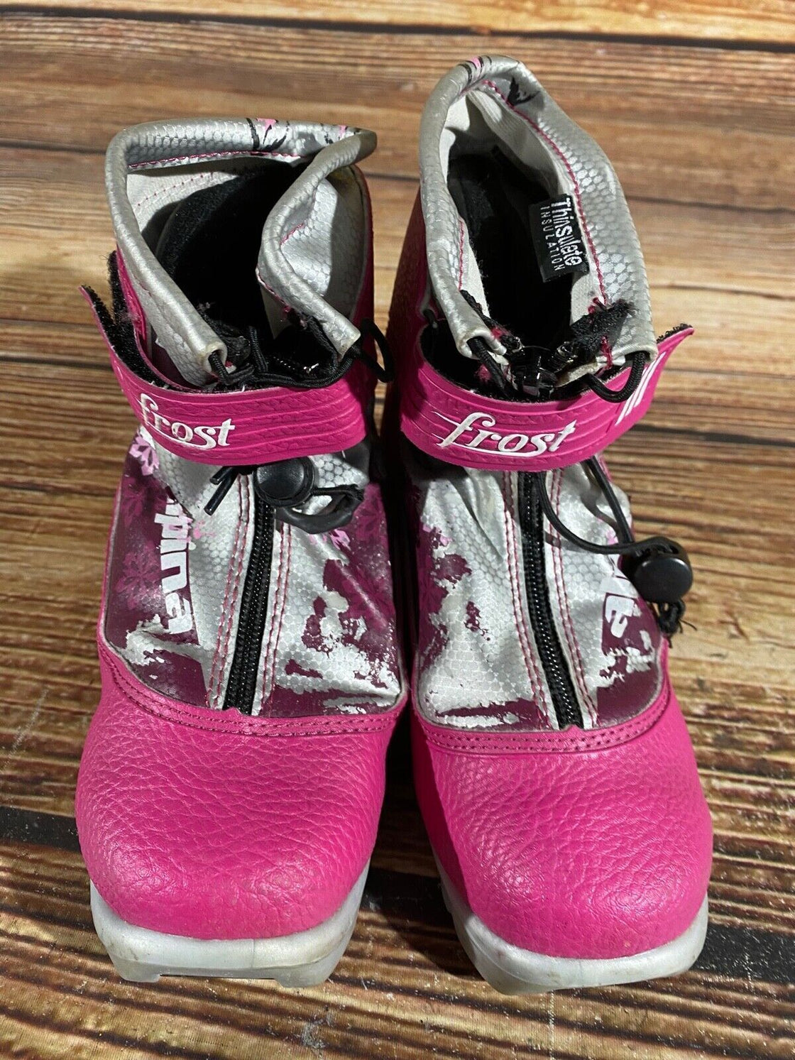 Alpina Frost Nordic Cross Country Ski Boots Kids Size EU34 US3 NNN A-718