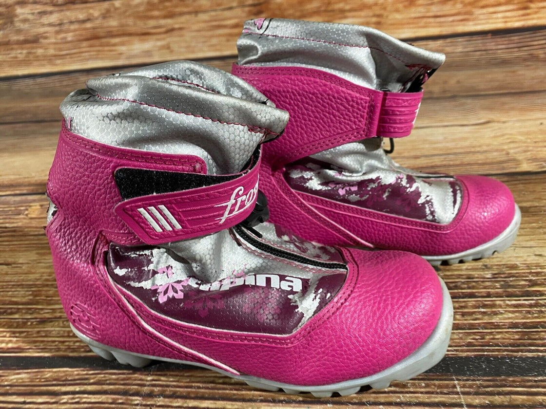 Alpina Frost Nordic Cross Country Ski Boots Kids Size EU34 US3 NNN A-718