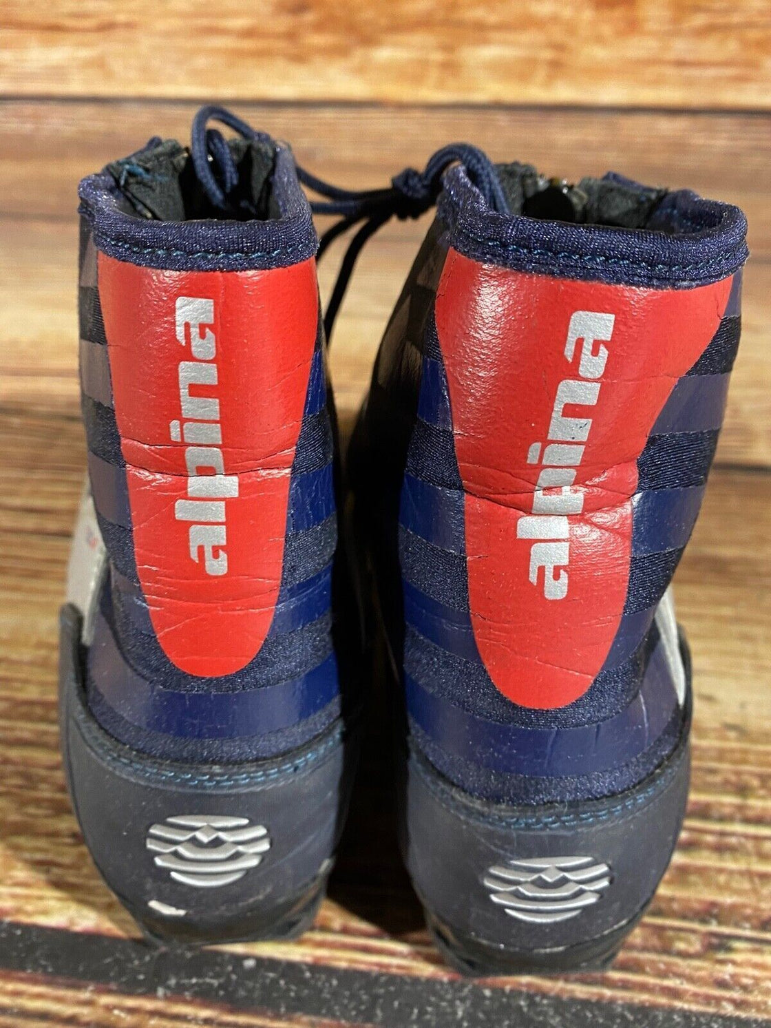 Alpina T10jr Nordic Cross Country Ski Boots Kids Size EU35 US3.5 for NNN A-595