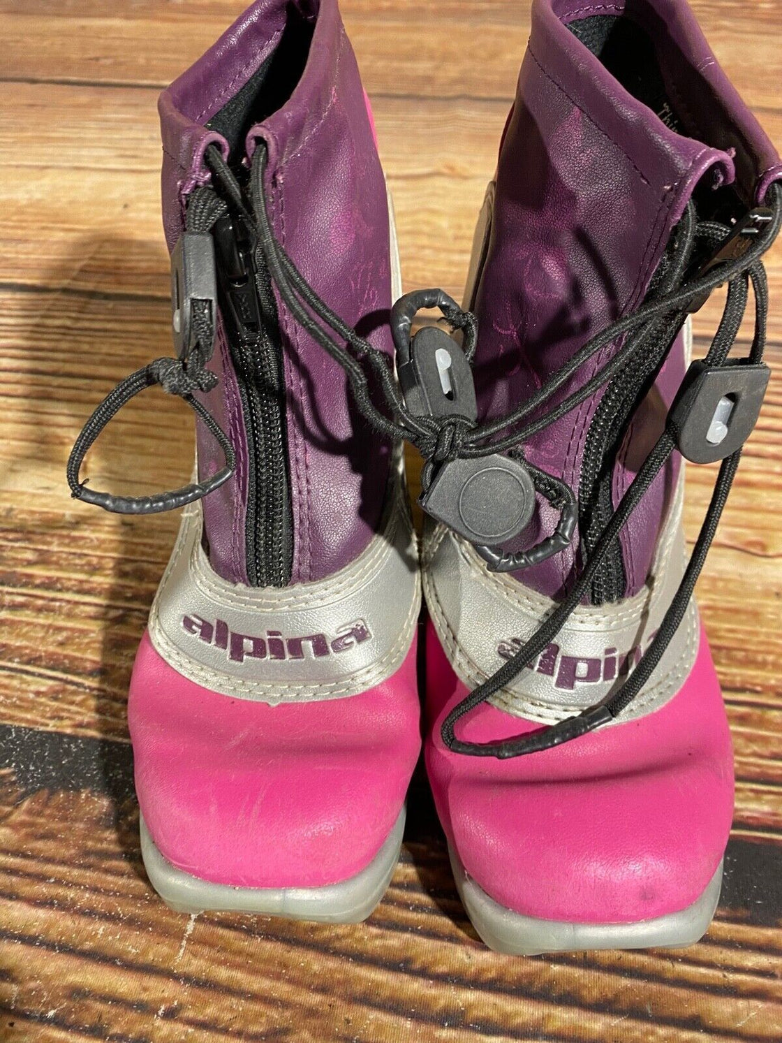 Alpina Frost Kids Nordic Cross Country Ski Boots Size EU29 US11 NNN A-693