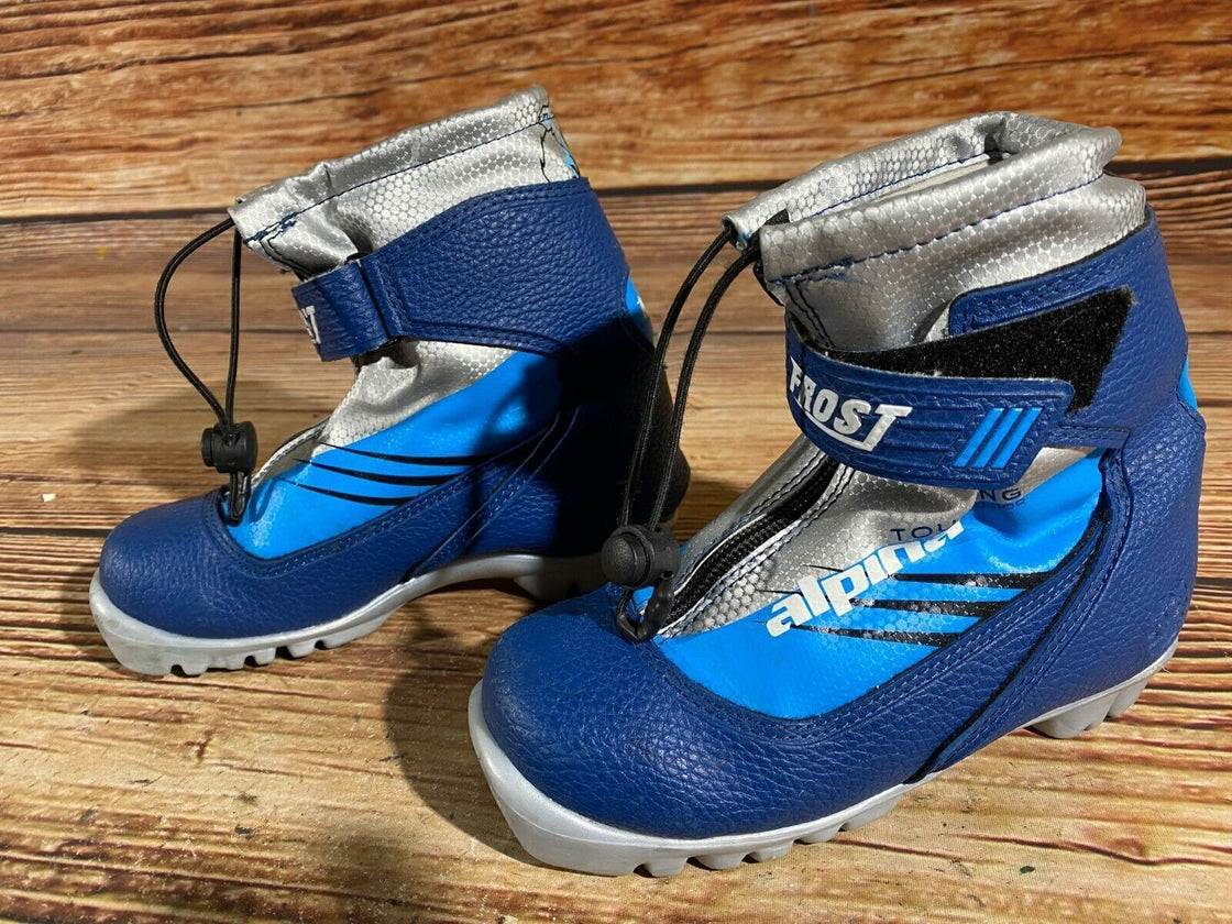 Alpina Frost Kids Nordic Cross Country Ski Boots Size EU31 US12.5 for NNN A-253