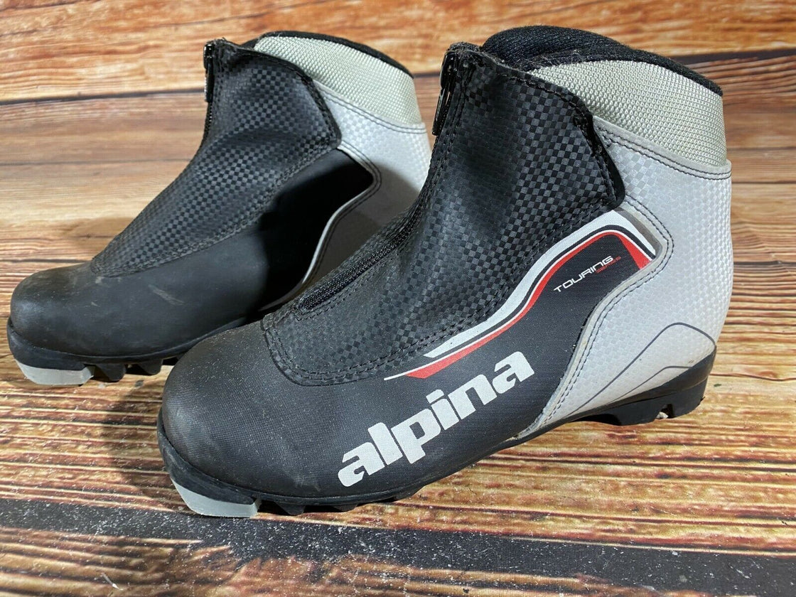 Alpina Touring Kids Nordic Cross Country Ski Boots Size EU35 US3.5 NNN A-507