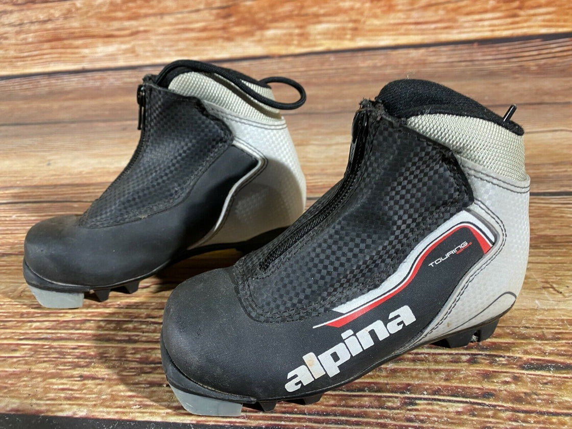 Alpina Touring Kids Nordic Cross Country Ski Boots Size EU28 US10.5 NNN A-480