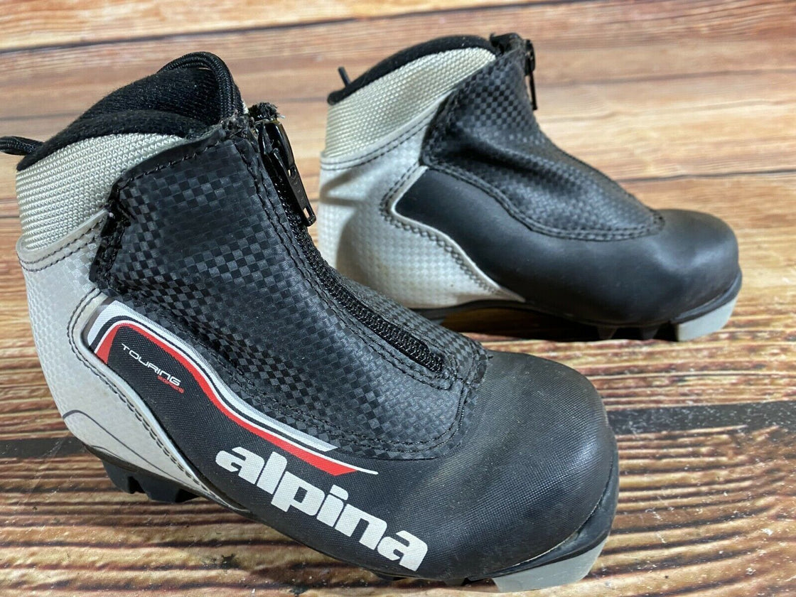 Alpina Touring Kids Nordic Cross Country Ski Boots Size EU28 US10.5 NNN A-480