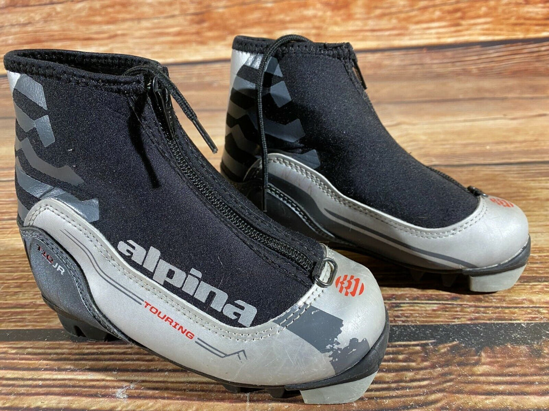 Alpina T10jr Kids Nordic Cross Country Ski Boots Size EU28 US10.5 for NNN A-420