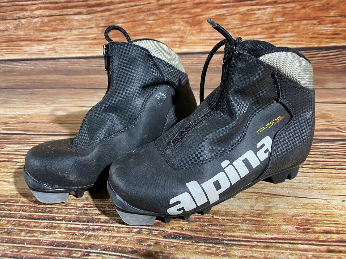 Alpina Touring Nordic Cross Country Ski Boots Kids Size EU33 US2 for NNN A-601