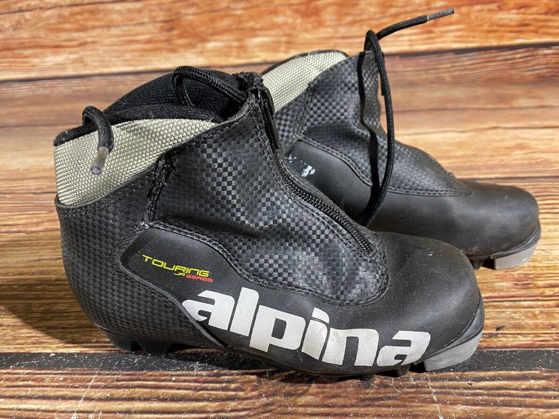Alpina Touring Nordic Cross Country Ski Boots Kids Size EU33 US2 for NNN A-601