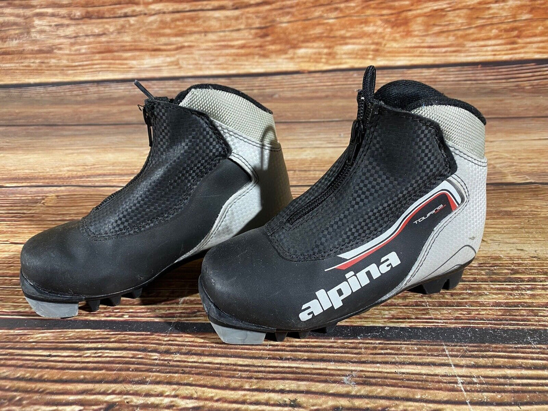 Alpina Touring Kids Nordic Cross Country Ski Boots Size EU30 US12 NNN A-525
