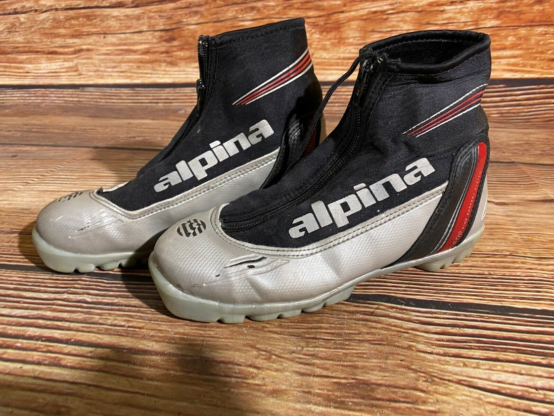Alpina ST10 Kids Nordic Cross Country Ski Boots Size EU36 US4.5 for NNN A-71