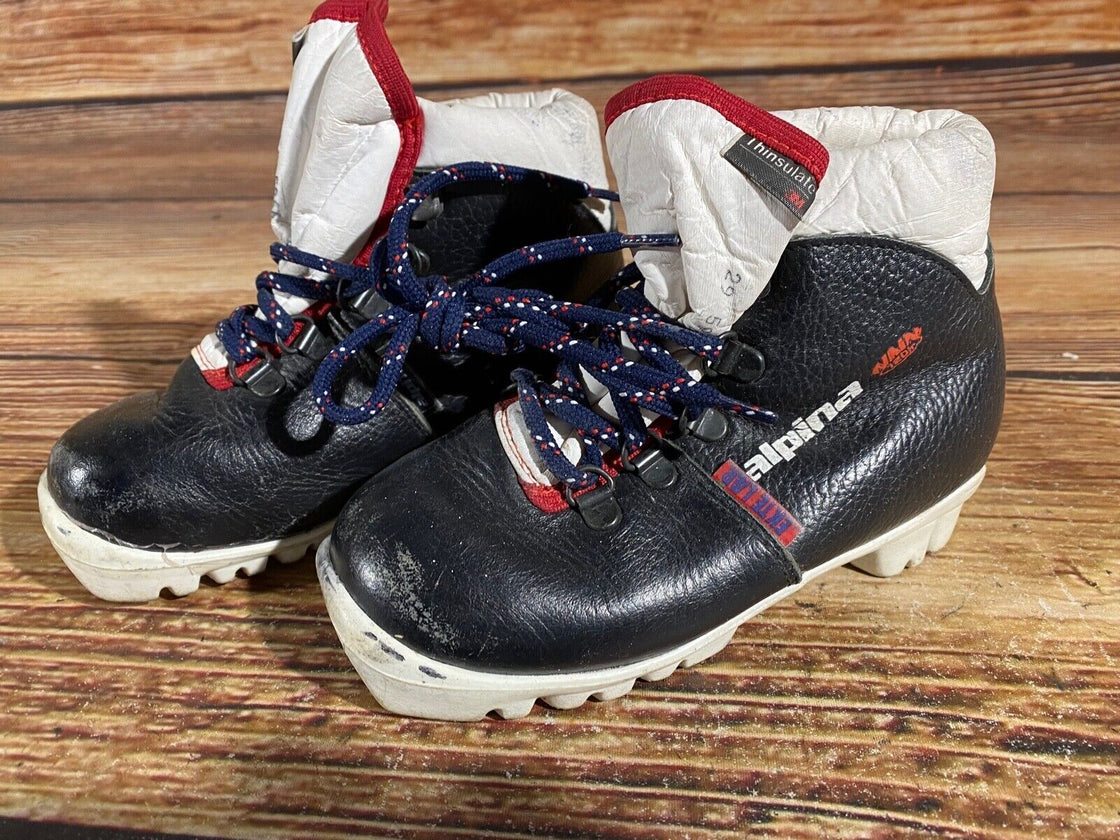 Alpina Nordic Cross Country Ski Boots Kids Size EU29 US11 for NNN A-625
