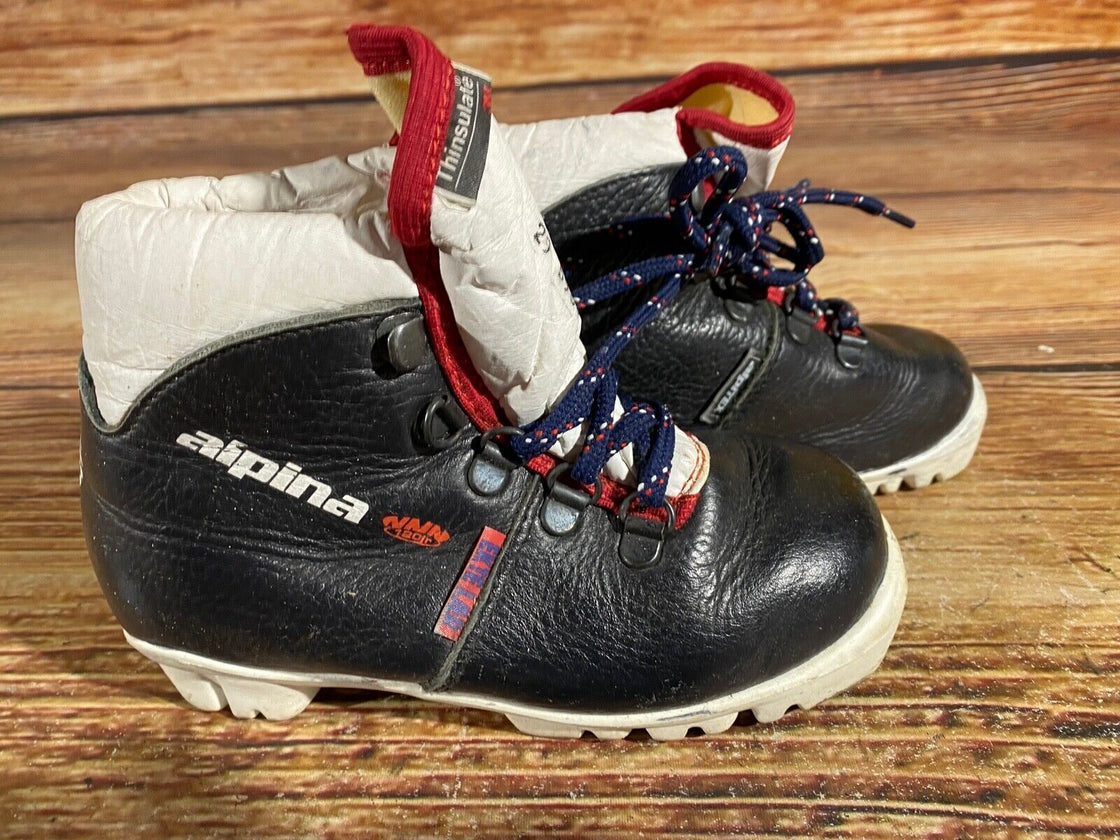 Alpina Nordic Cross Country Ski Boots Kids Size EU29 US11 for NNN A-625