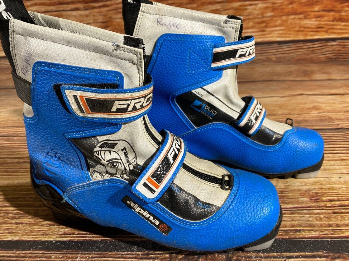 Alpina Frost Kids Nordic Cross Country Ski Boots Size EU37 US5 NNN A-638