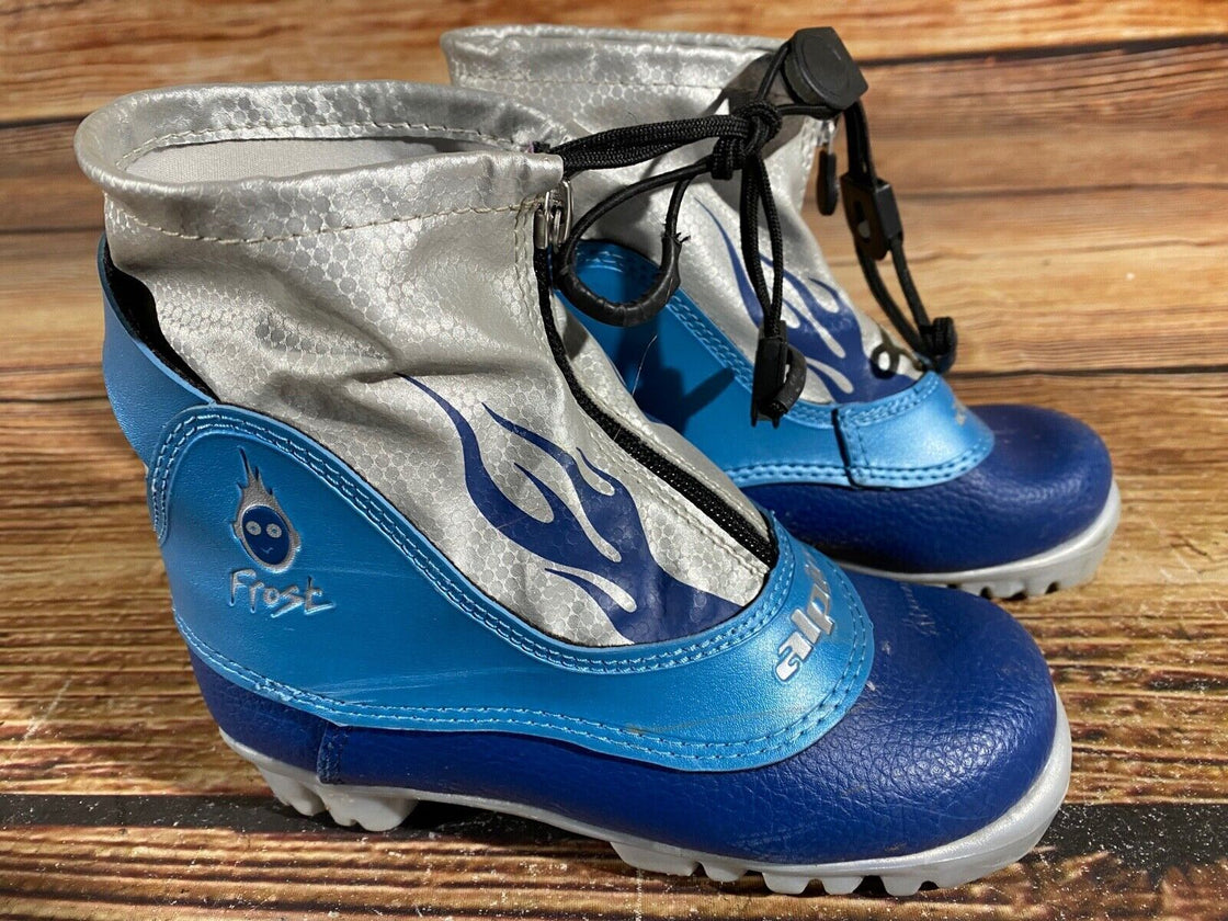 Alpina Frost Kids Nordic Cross Country Ski Boots Size EU30 US12 NNN A-676