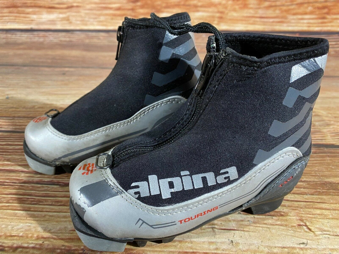 Alpina T10jr Kids Nordic Cross Country Ski Boots Size EU26 US9 for NNN A-443