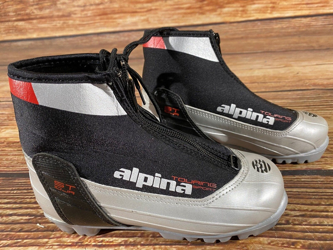 Alpina ST10jr Kids Nordic Cross Country Ski Boots Size EU33 US2 NNN A-655